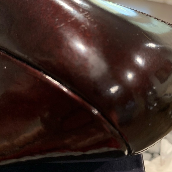 Vtg Stuart Weitzman Prune Patent Stilettos Sz9M - Picture 5 of 8